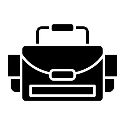 Camera Bag Glyph Icon