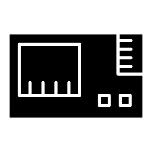 Camera Battery Glyph Icon