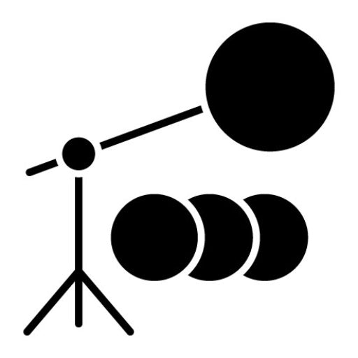 Camera Reflector Glyph Icon