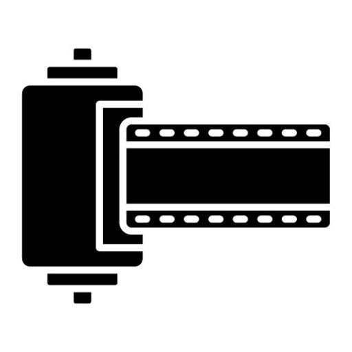 Camera Roll Glyph Icon