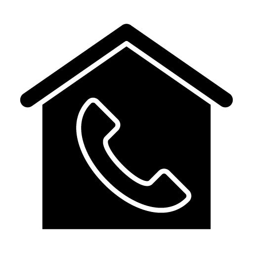 House Agency Call Glyph Icon