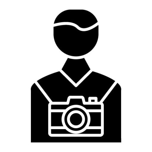 Cameraman Glyph Icon | Photography