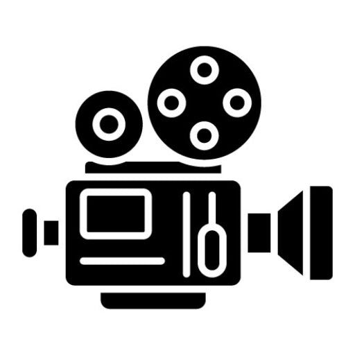 Film Camera Glyph Icon