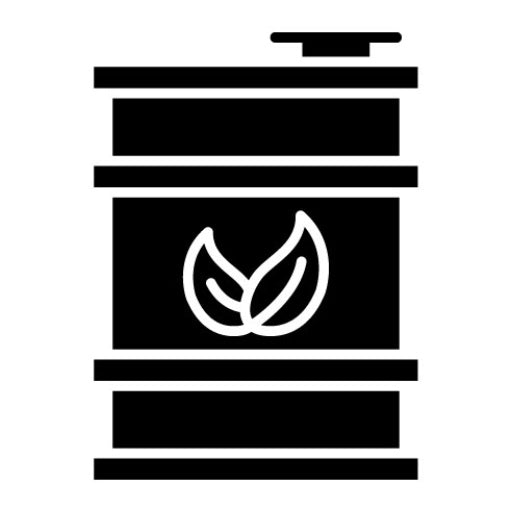 Biofuel Barrell Glyph Icon