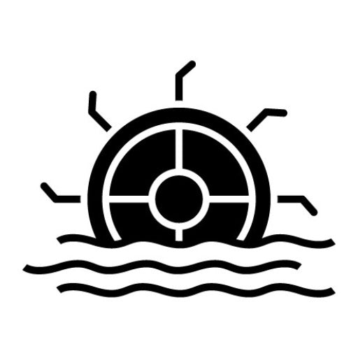 Water Mill Glyph Icon
