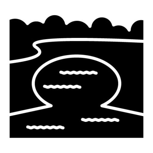 Bay Landscape Glyph Icon