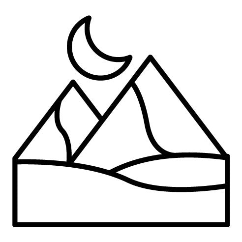 Desert Night Landscape Icon