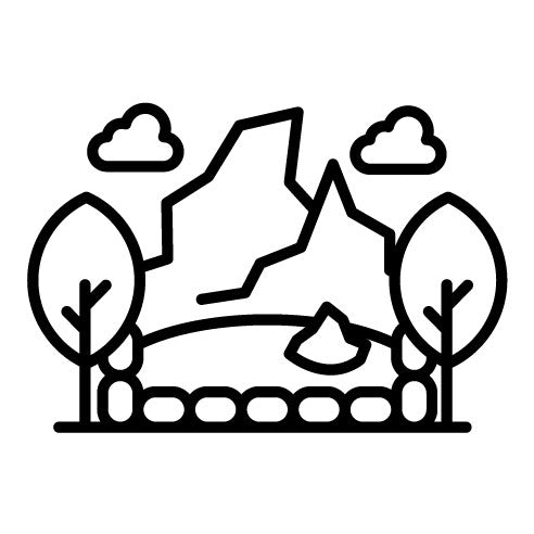 Hot Spring Landscape Icon