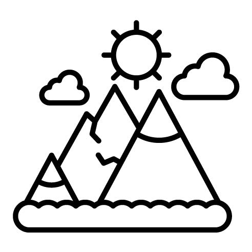 Mountains Landscape Icon