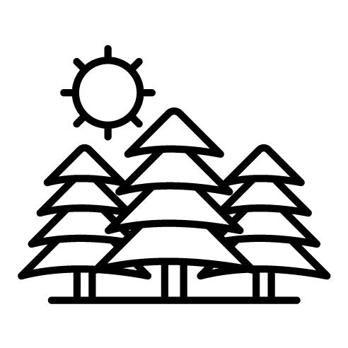 Pine Trees Landscape Icon