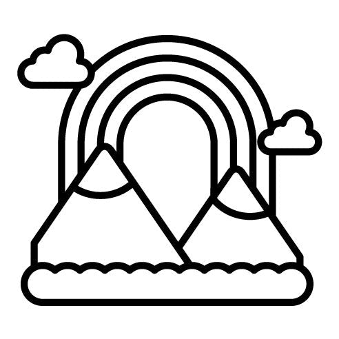 Rainbow Landscape Icon