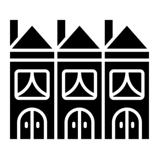 Townhouse Glyph Icon