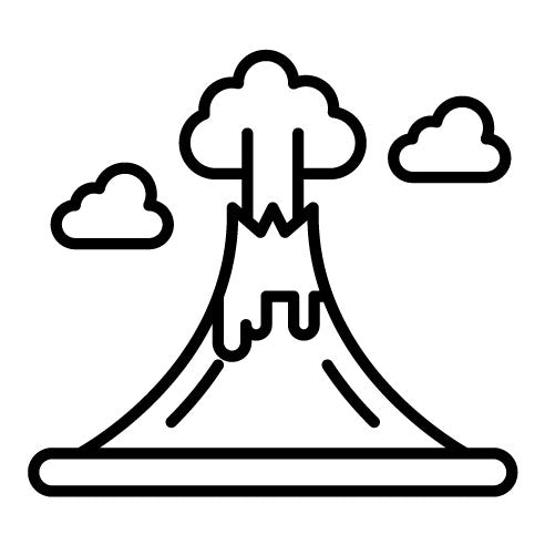 Volcano Landscape Icon