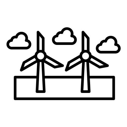 Windmill Landscape Icon