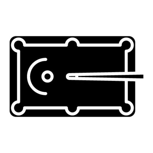Billiard Game Glyph Icon