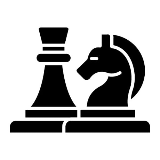 Chess Game Glyph Icon