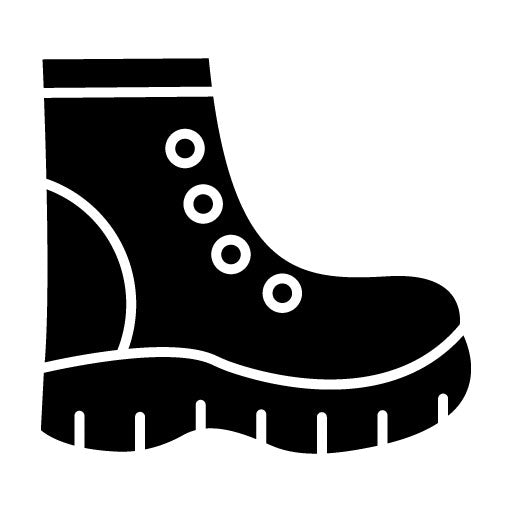 Construction Shoes Glyph Icon