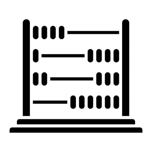 Abacus Glyph Icon | Children Toys