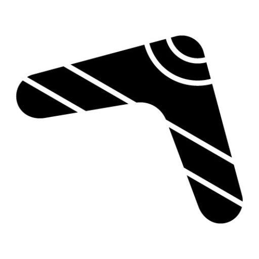 Boomerang Glyph Icon