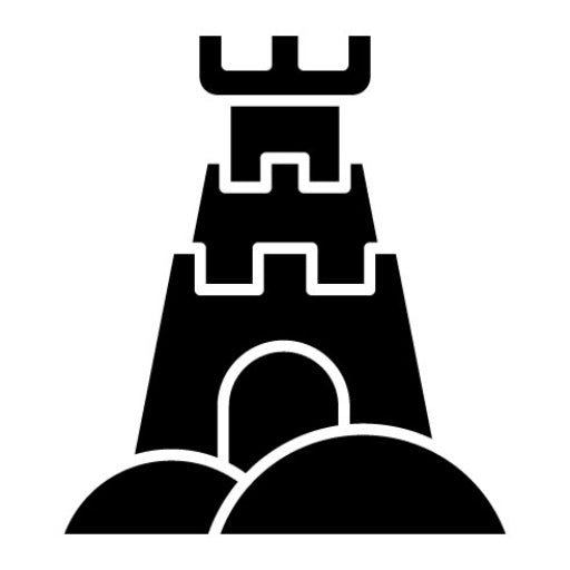 Castle Glyph Icon | Children Toys