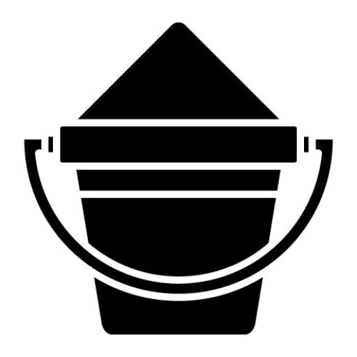Sand Bucket Glyph Icon