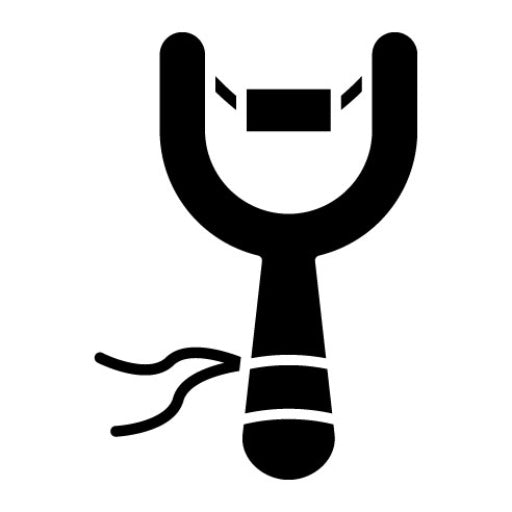 Slingshot Glyph Icon