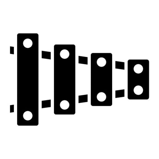 Xylophone Glyph Icon | Children Toys
