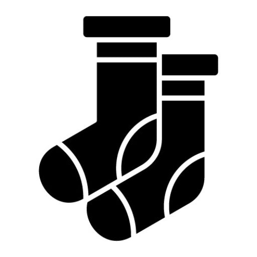 Baby Socks Glyph Icon