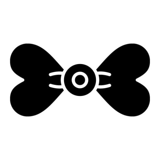Bow Tie Glyph Icon | Baby
