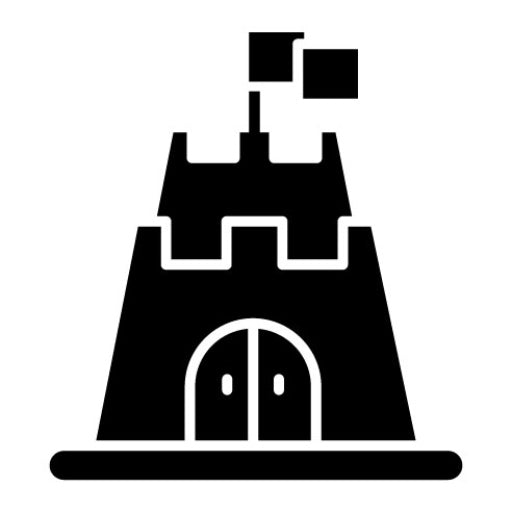 Castle Toy Glyph Icon