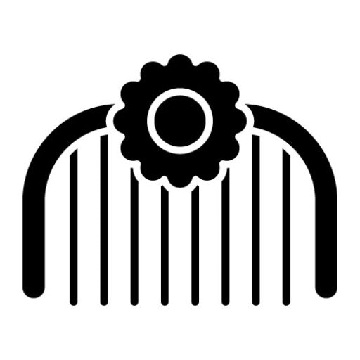 Comb Glyph Icon
