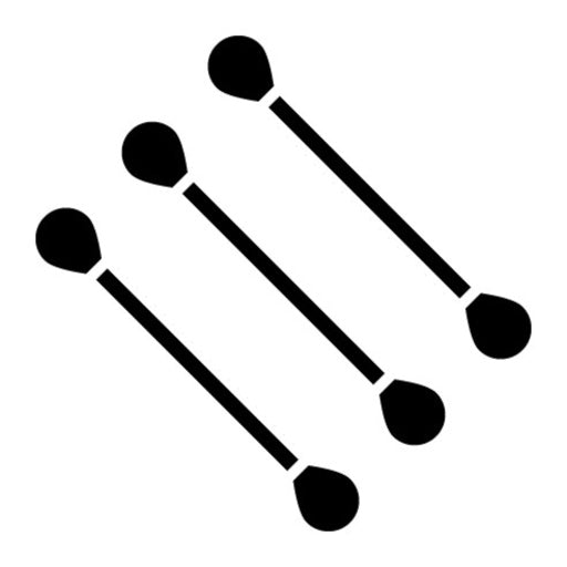 Cotton Swab Glyph Icon