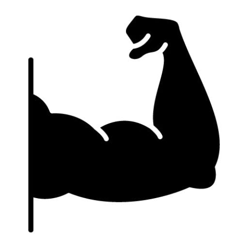 Arm Muscle Glyph Icon