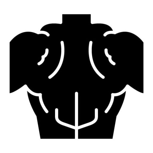 Back Muscle Glyph Icon