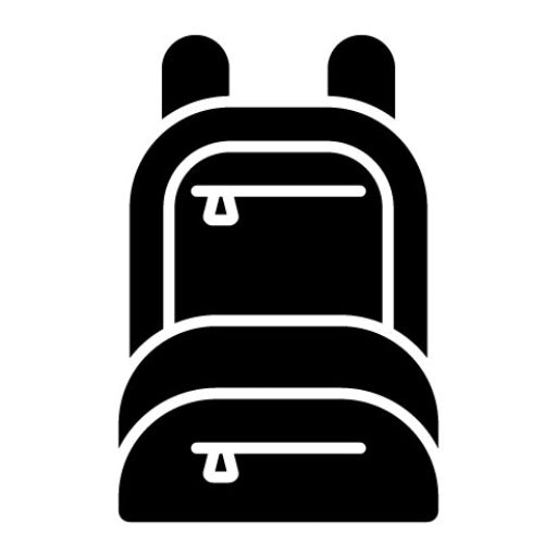 Backpack Glyph Icon | Gym
