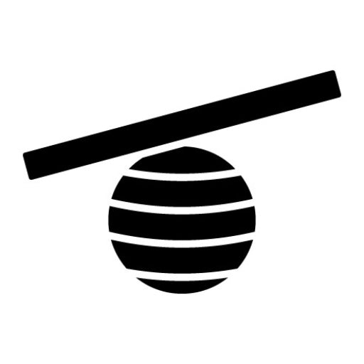 Balance Ball Glyph Icon