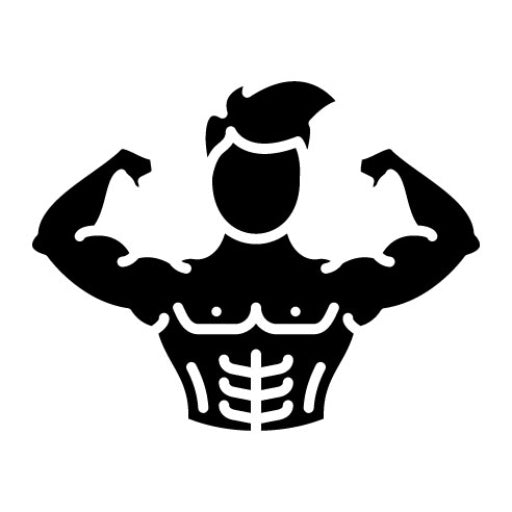 Body Builder Glyph Icon