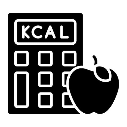 Calorie Calculator Glyph Icon