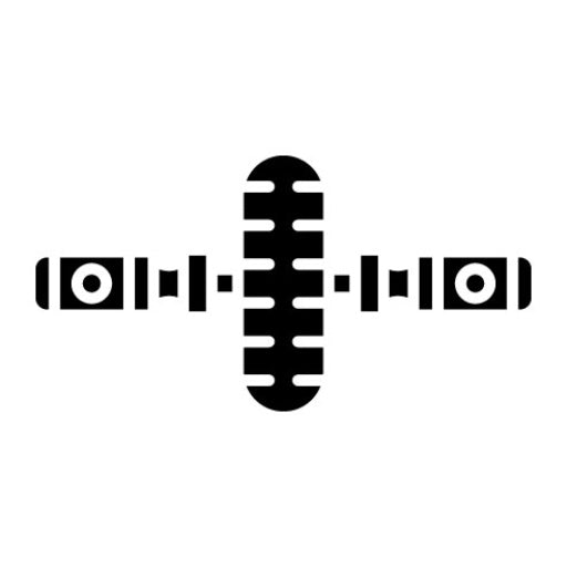 Gym Wheel Glyph Icon