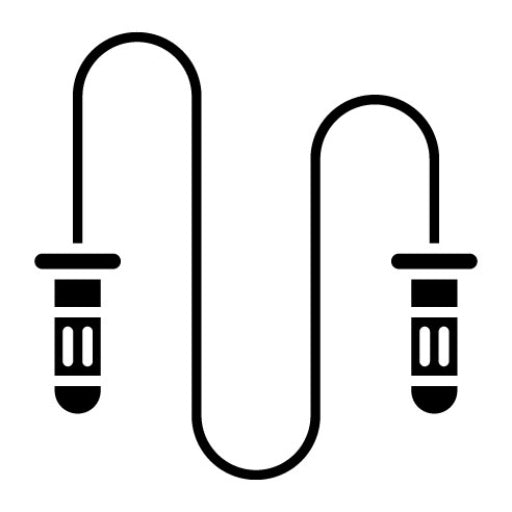 Jumping Rope Glyph Icon