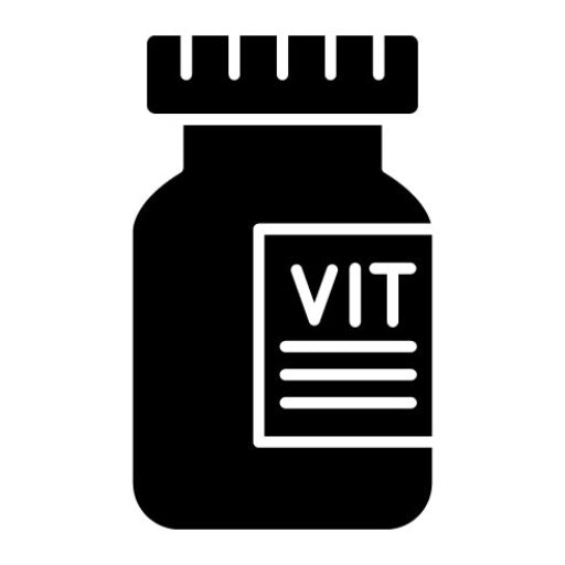 Vitamins Glyph Icon | Gym