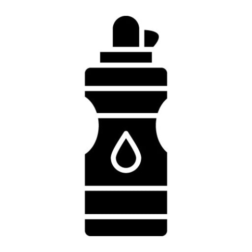 Water Bottle Glyph Icon | Gym