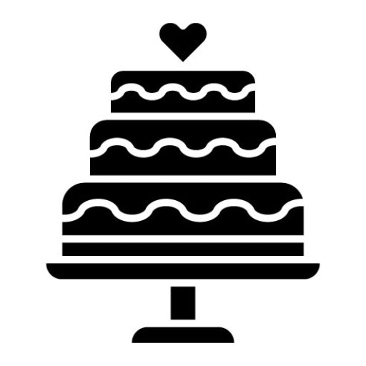 Cake Glyph Icon | Coffee Shop