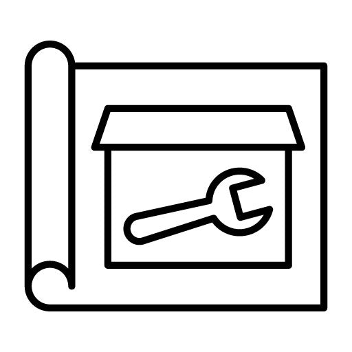 Construction Blueprint Icon
