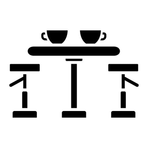 Coffee Table Glyph Icon