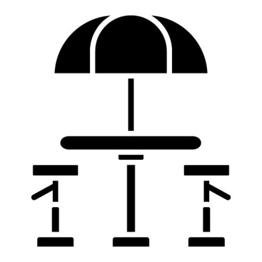 Coffee Terrace Glyph Icon