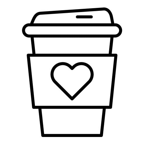 Heart Coffee Icon