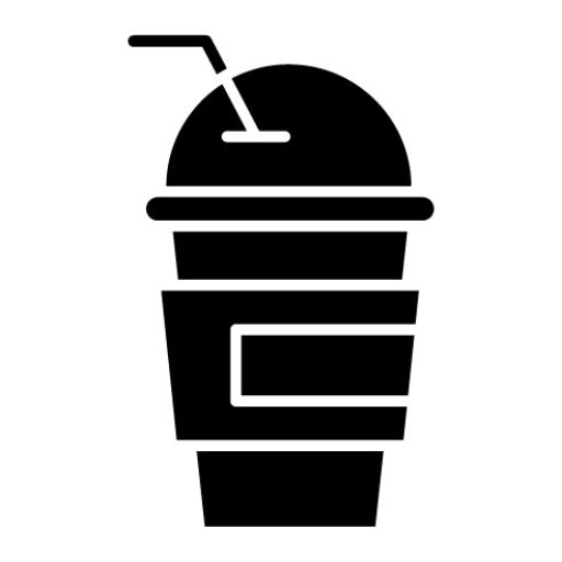 Milkshake Glyph Icon | Coffee Shop