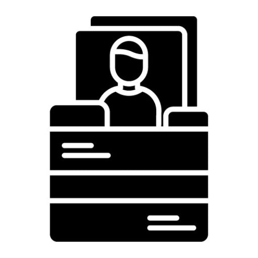 Information Resources Glyph Icon
