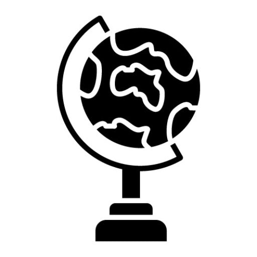 Globe Stand Glyph Icon | Learning